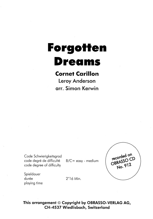 Forgotten Dreams - hier klicken