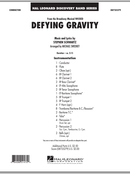 Defying Gravity (from 'Wicked') - hier klicken