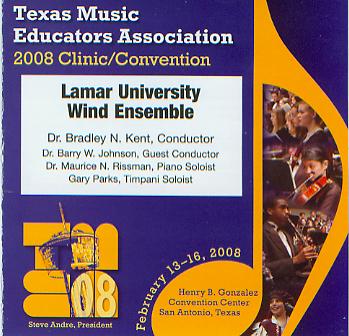 2008 Texas Music Educators Association: Lamar University Wind Ensemble - hier klicken