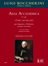 Aria Accademica G 547 Caro, son tua cos for Soprano and Orchestra - hier klicken