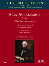 Aria accademica G 549 Care luci, che regnate for Soprano and Orchestra - hier klicken