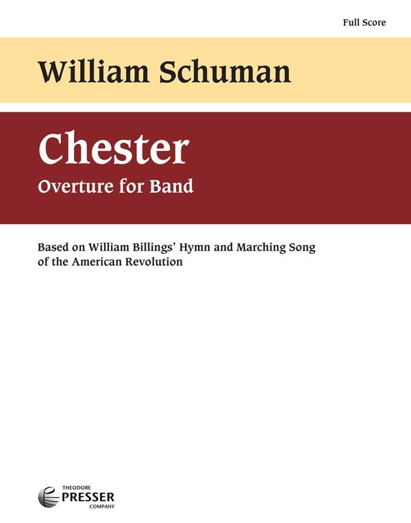 Chester Overture (New England Triptych Mvt.3) - hier klicken