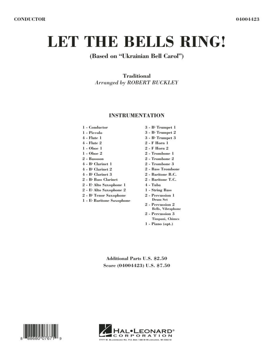 Let the Bells Ring (Based on Ukrainian Bell Carol) - hier klicken