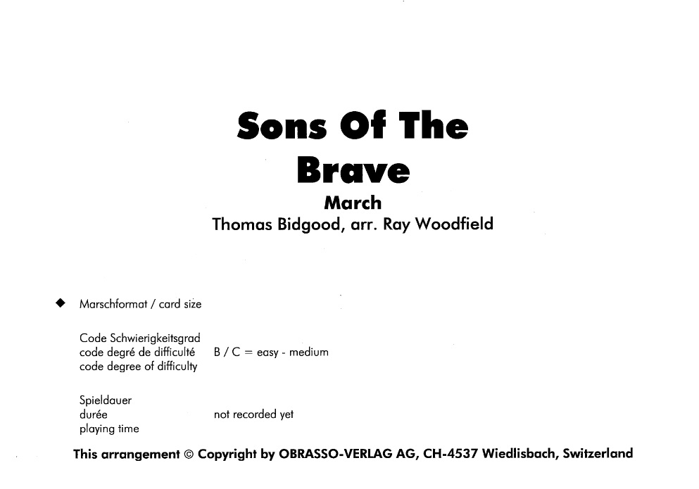 Sons of the Brave - hier klicken