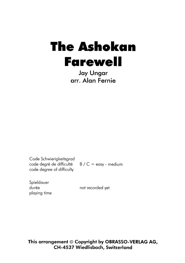 Ashokan Farewell, The - hier klicken